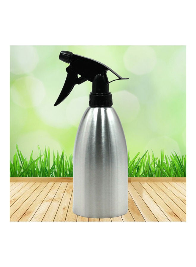 Stainless Steel Watering Can Black/Silver