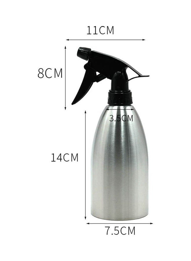 Stainless Steel Watering Can Black/Silver
