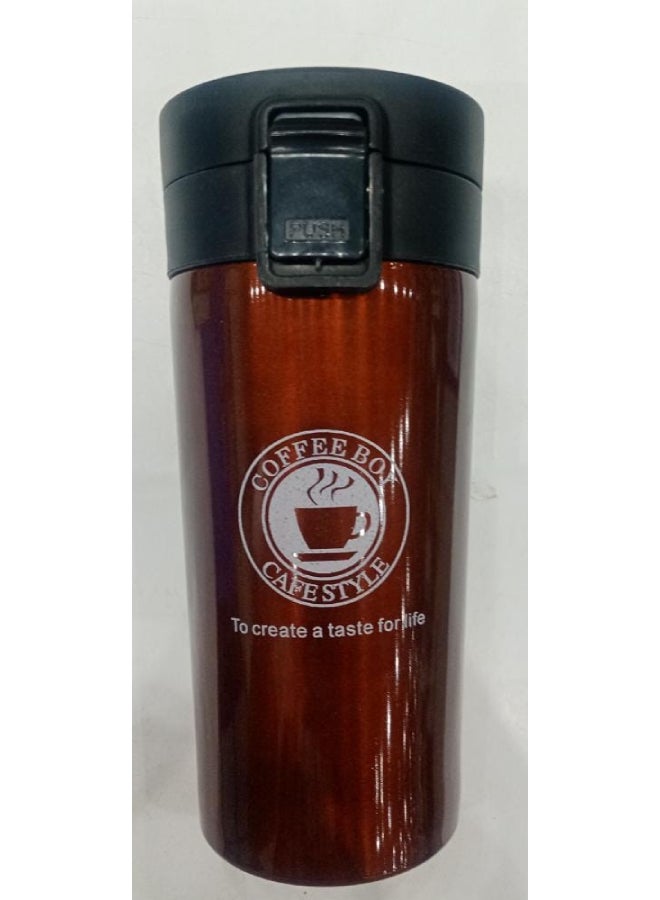 Thermal Bottle Coffee Mug Travel Portable Stainless Steel Water Bottle Multicolour 370ml