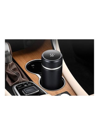 LED Smart Temperature Display Vacuum Thermal Bottle Silver