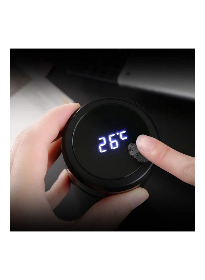 LED Smart Temperature Display Vacuum Thermal Bottle Black