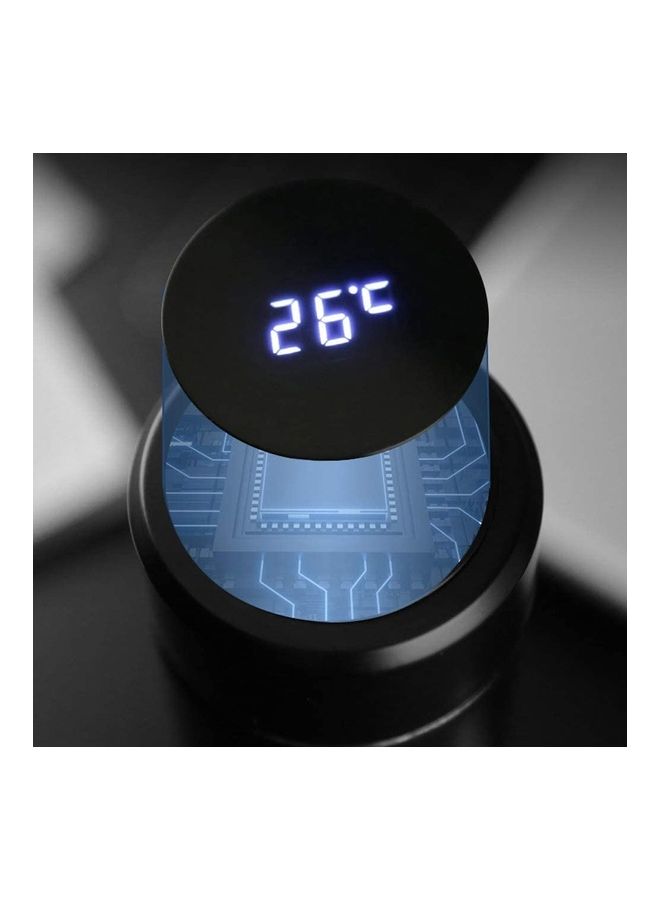 LED Smart Temperature Display Vacuum Thermal Bottle Black