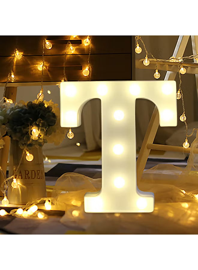 Alphabet LED Letter Lights Light Up Plastic Letters Standing Hanging