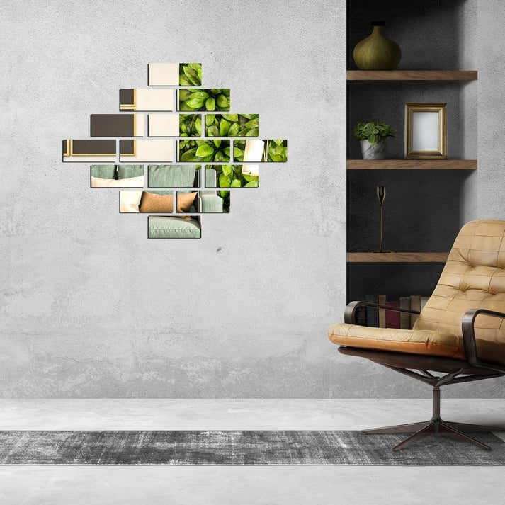 Acrylic Rectangle Mirror Wall Stickers