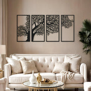 Acrylic Tree of Surahs (4 Quls) Islamic Wall Art Set of 4