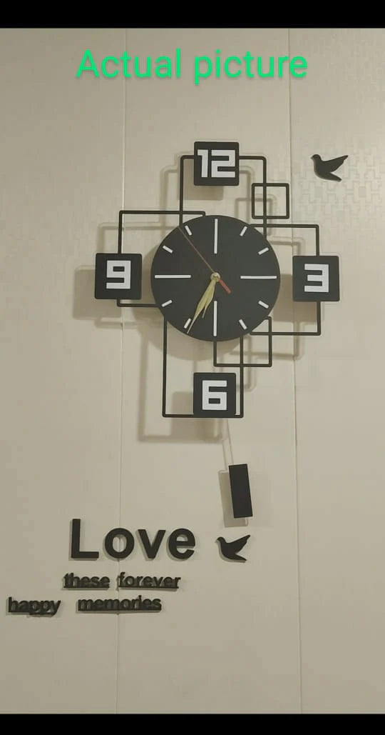Creative Modern Squared Design Wall Watch