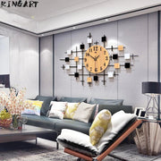 Large Modern Design Wooden Wall Clock