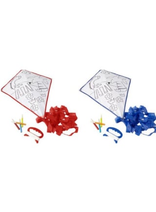 Diy Kites For Kids Kite Making Kit Bulk Decorating Coloring Kite Red Beach Kite For Outdoor Games And Activities