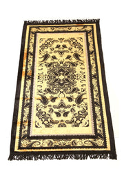 Prayer Mat 614GSM  Anti-Slip Velvet Top Islamic Prayer Mat New Design Thick Padded Sajadah Prayer Rug for Men Women Eid Gift Ramadan ( 140cm X 72cm)