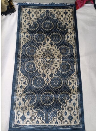 Prayer Mat 614GSM  Anti-Slip Velvet Top Islamic Prayer Mat New Design Thick Padded Sajadah Prayer Rug for Men Women Eid Gift Ramadan ( 140cm X 72cm)