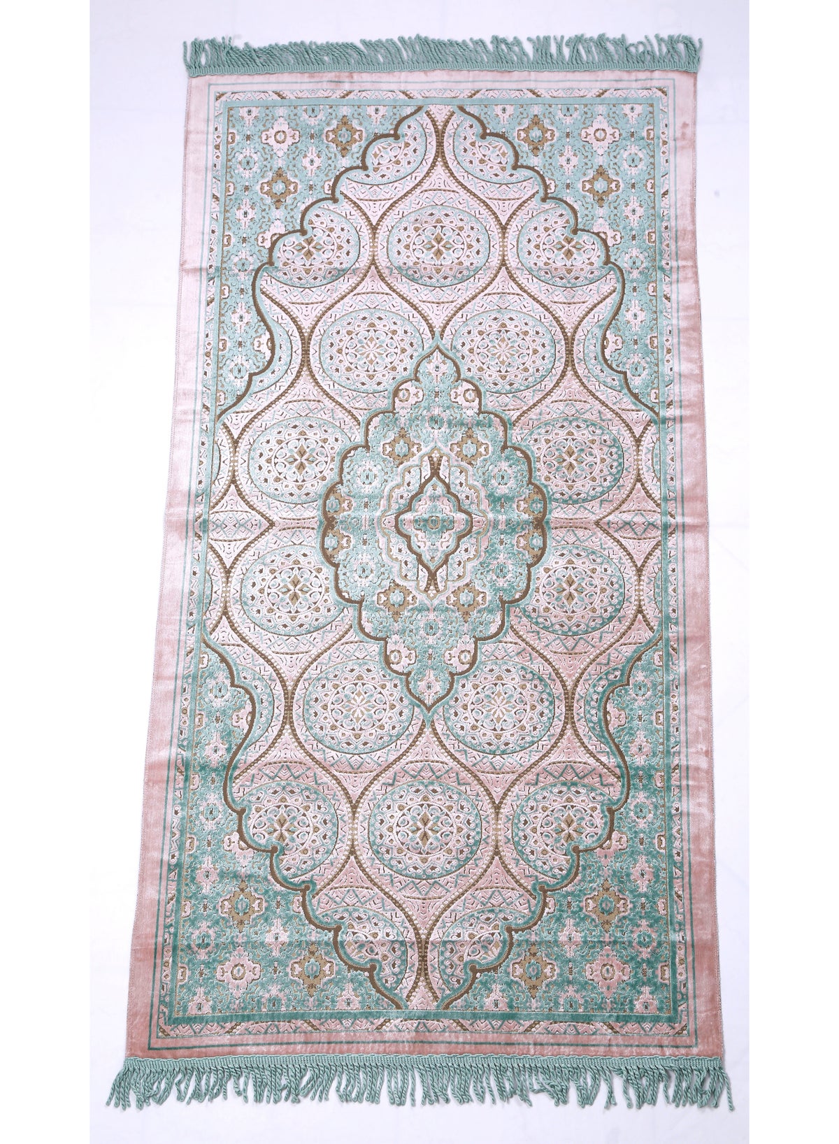 Prayer Mat 614GSM  Anti-Slip Velvet Top Islamic Prayer Mat New Design Thick Padded Sajadah Prayer Rug for Men Women Eid Gift Ramadan ( 140cm X 72cm)