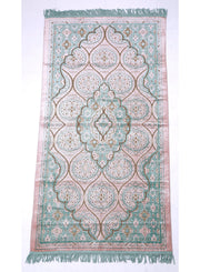 Prayer Mat 614GSM  Anti-Slip Velvet Top Islamic Prayer Mat New Design Thick Padded Sajadah Prayer Rug for Men Women Eid Gift Ramadan ( 140cm X 72cm)