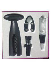 4-Piece Bottle Opener Set Black 20x5x20cm