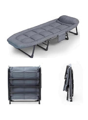 Foldable Portable Recliner Bed with Mattress – Comfortable Nap Chair for Office, Outdoor, and Travel Use (60×180cm)