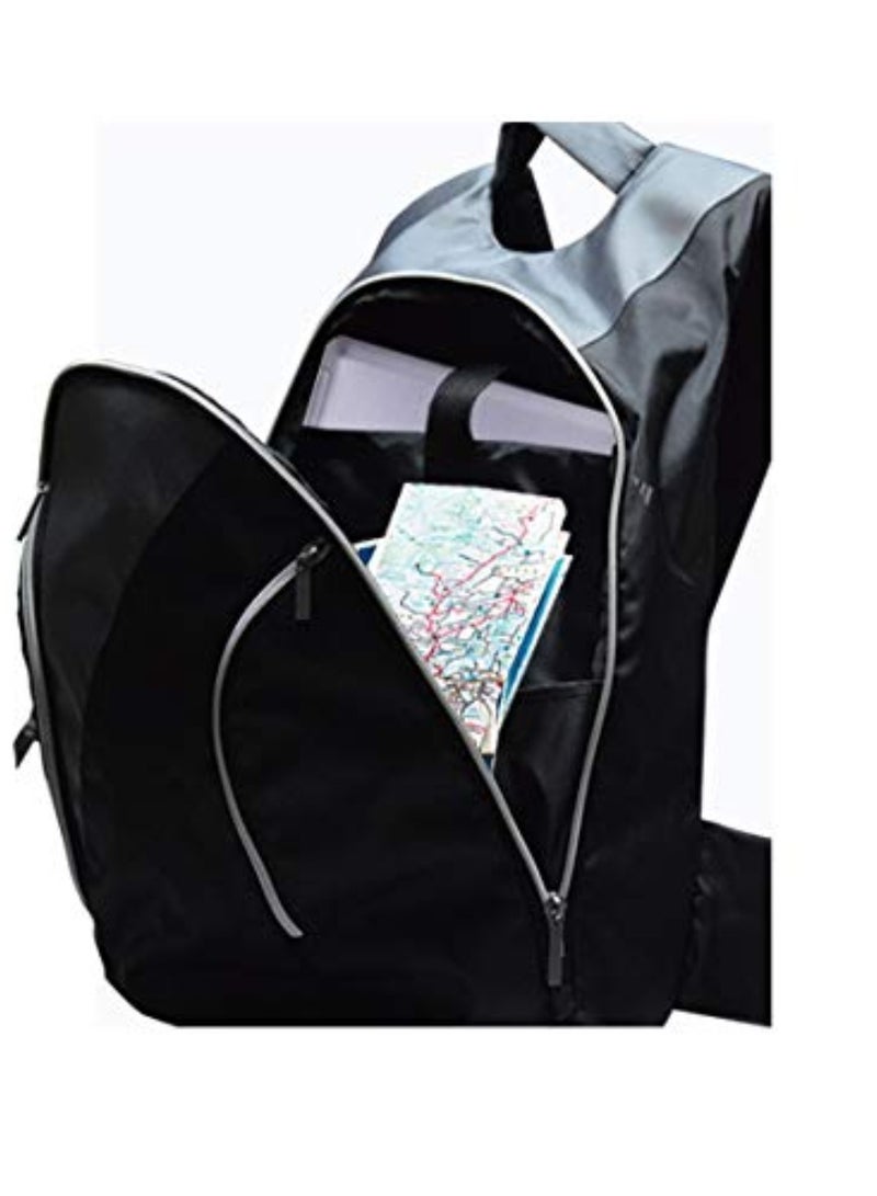 Travel Laptop Backpack, Business Anti Theft Durable Laptop Bag, Water Resistant Large Computer Backpack for Men Women Adult College School BLACK AND GREY
