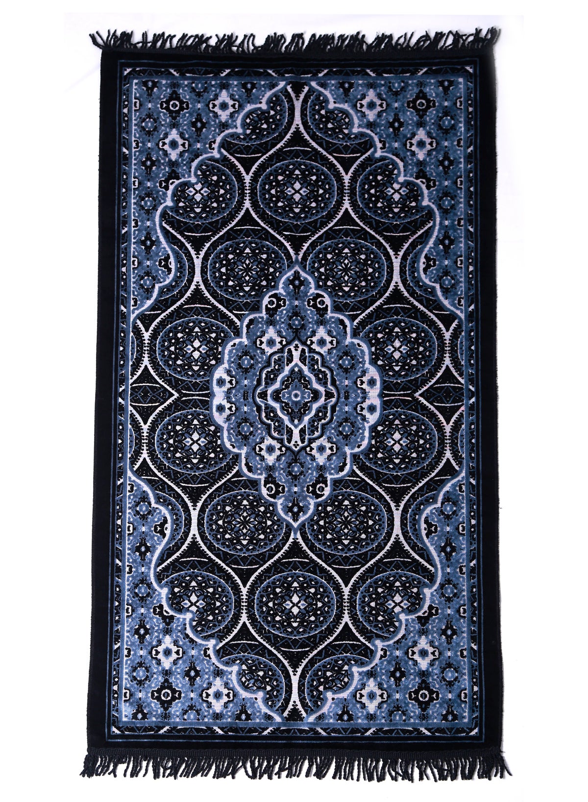 Prayer Mat 614GSM Anti-Slip Velvet Top Islamic Prayer Mat New Design Thick Padded Sajadah Prayer Rug for Men Women Eid Gift Ramadan ( 140cm X 70cm)