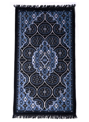 Prayer Mat 614GSM Anti-Slip Velvet Top Islamic Prayer Mat New Design Thick Padded Sajadah Prayer Rug for Men Women Eid Gift Ramadan ( 140cm X 70cm)