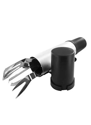 3-Piece BBQ Grill Tool Set Silver/Black