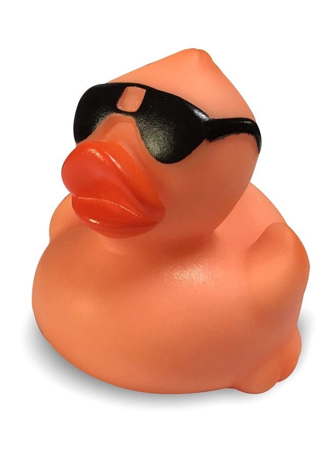 Rubber Ducks with  Sunglasses Mini Bath Ducks Float Pool Ducks Bulk Toys for Baby Shower Birthday Party Supplies Favor ORANGE 20pcs