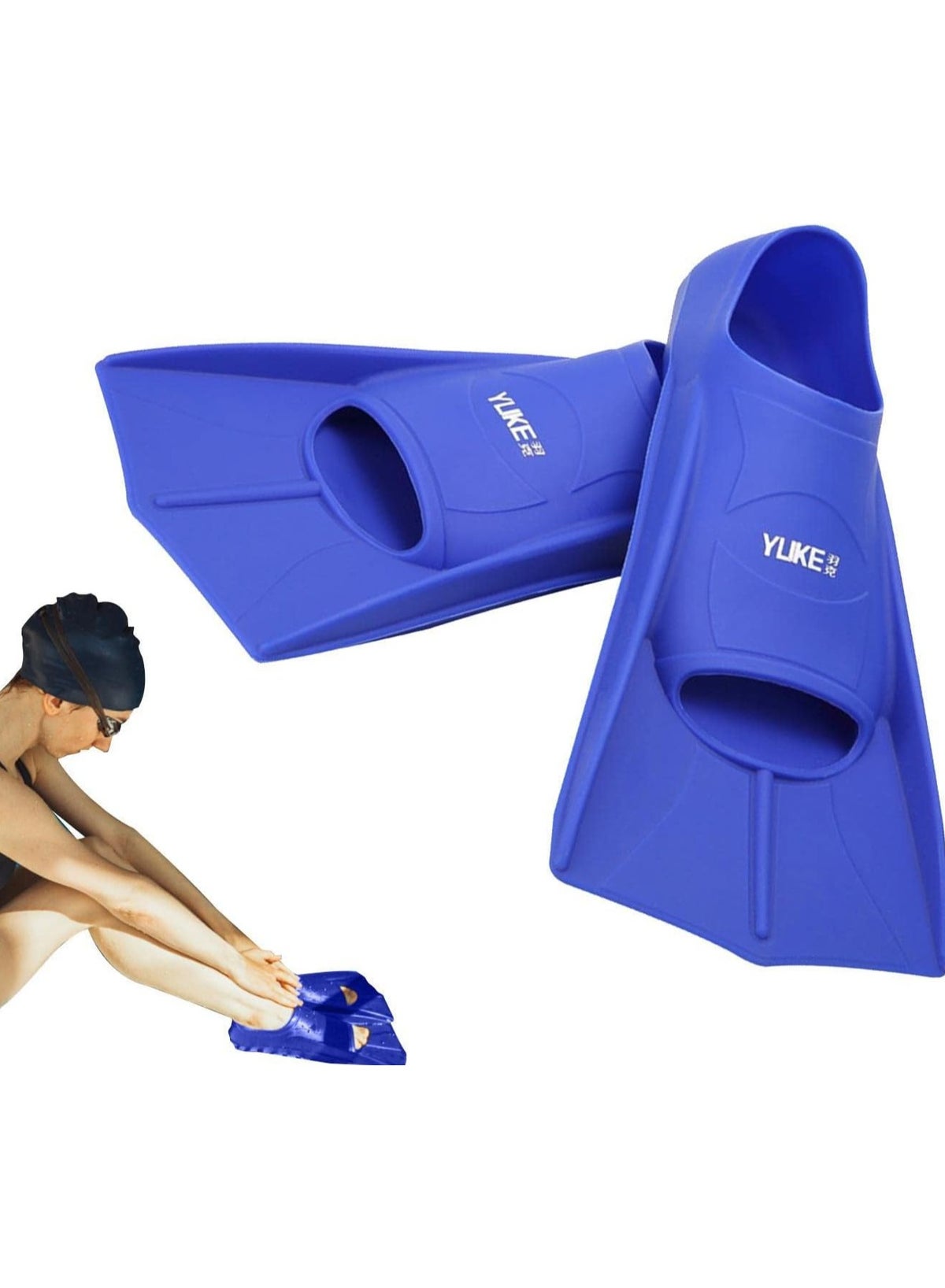 Lightweight Snorkel Fins - Full Foot & Open Heel Swim Flippers for Adults & Kids | Perfect for Snorkeling, Diving, Scuba & Swim Training