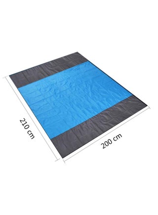 Nylon Waterproof Quick Drying Ripstop Sand Free Compact Outdoor Beach Mat for Travel, Camping, Hiking and Music Festivals (210x200cm)