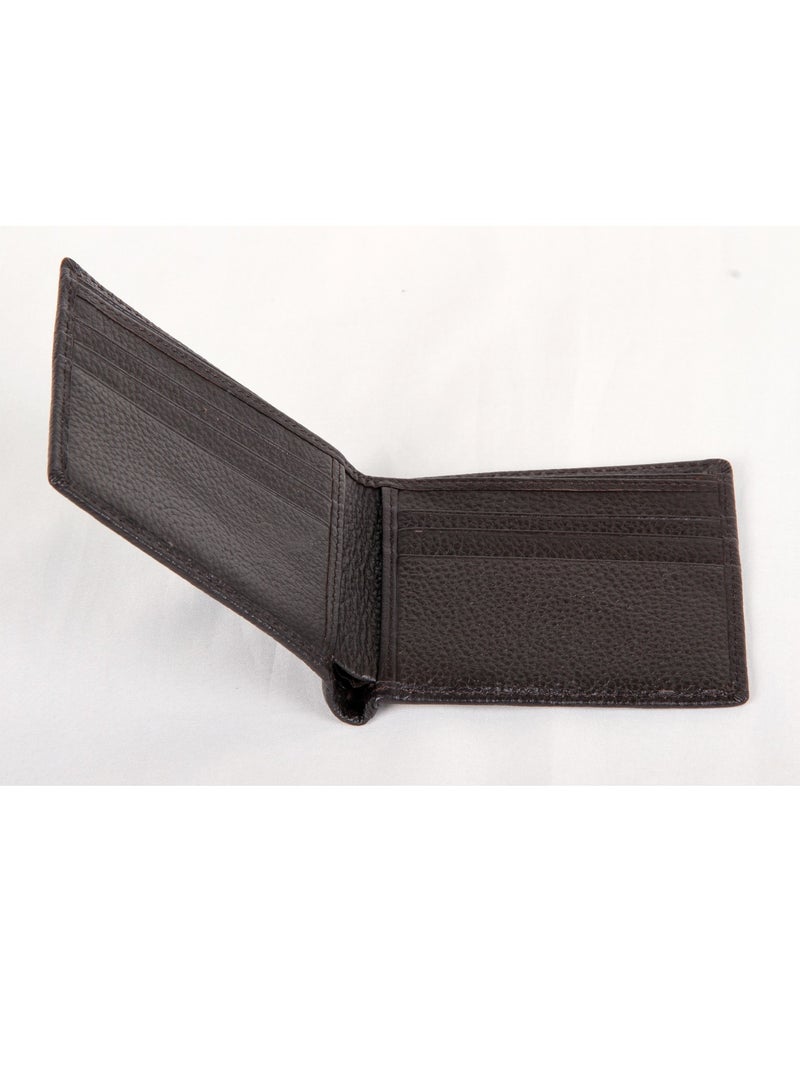 Genuine Leather Hand-Crafted Wallet For Men, Bifold Leather Wallet, Brown