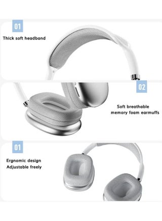 P9 PRO MAX Immersive Active Noise Cancelling Wireless Headphones WHITE