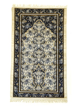 Prayer Mat 614GSM Anti-Slip Velvet Top Islamic Prayer Mat New Design Thick Padded Sajadah Prayer Rug for Men Women Eid Gift Ramadan ( 140cm X 70cm)