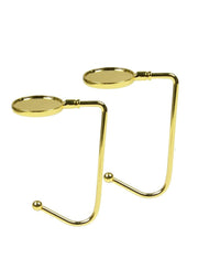 2-Pack Metal Hook Hangers – Safety Grip Clips for Bags, Stockings & Party Decorations – Mantel & Table Hanging Hooks