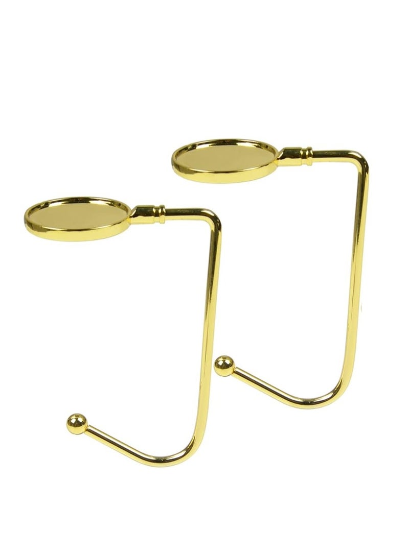 2-Pack Metal Hook Hangers – Safety Grip Clips for Bags, Stockings & Party Decorations – Mantel & Table Hanging Hooks