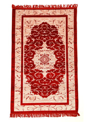 Prayer Mat 614GSM  Anti-Slip Velvet Top Islamic Prayer Mat New Design Thick Padded Sajadah Prayer Rug for Men Women Eid Gift Ramadan ( 140cm X 72cm)