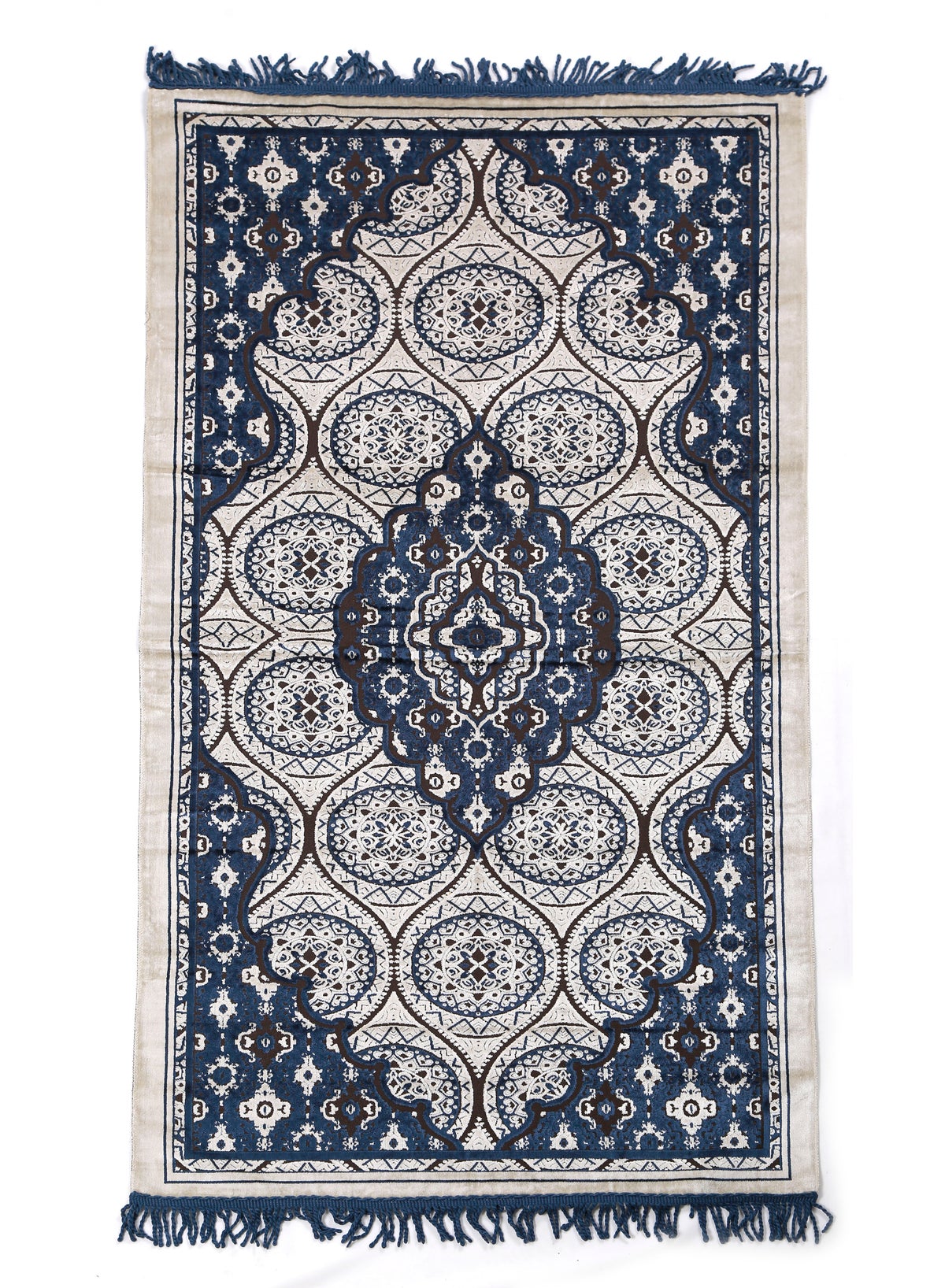 Prayer Mat 614GSM Anti-Slip Velvet Top Islamic Prayer Mat New Design Thick Padded Sajadah Prayer Rug for Men Women Eid Gift Ramadan ( 140cm X 70cm)