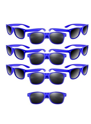 UV Protection Wayfarer Sunglass BLUE Pack of 4 Pieces