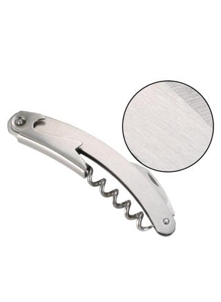 Wine bottle opener wine Classic Waiter’s Corkscrew 3-in-1 Wine Bottle Opener Waiters Corkscrew Double Hinged Corkscrew + Serrated Foil Cutter Cap Opener Set Of 2