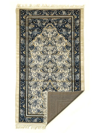 Prayer Mat 614GSM Anti-Slip Velvet Top Islamic Prayer Mat New Design Thick Padded Sajadah Prayer Rug for Men Women Eid Gift Ramadan ( 140cm X 70cm)