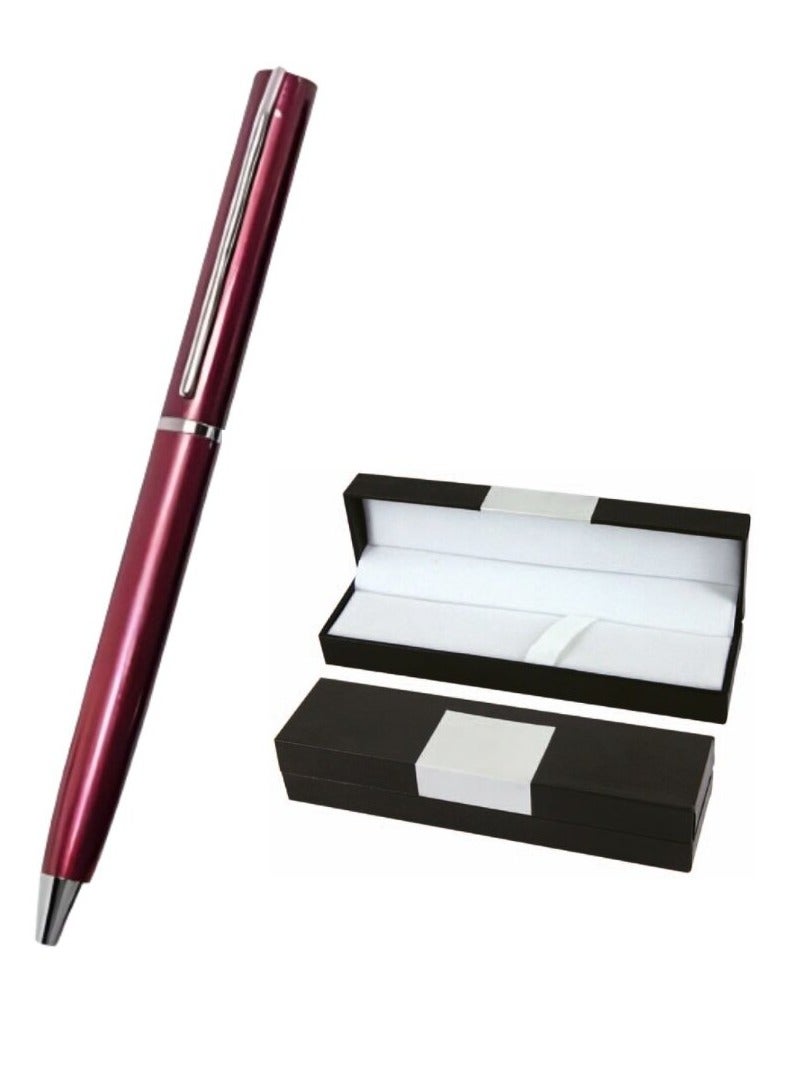 Luxury High Quality Full Metal Roller Ballpoint Pen With box and Refill Pack For Executive Use And For A Premium Gift