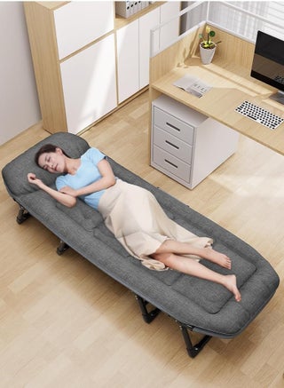 Foldable Portable Recliner Bed with Mattress – Comfortable Nap Chair for Office, Outdoor, and Travel Use (60×180cm)