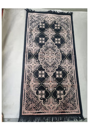 Prayer Mat 614GSM  Anti-Slip Velvet Top Islamic Prayer Mat New Design Thick Padded Sajadah Prayer Rug for Men Women Eid Gift Ramadan ( 140cm X 72cm)