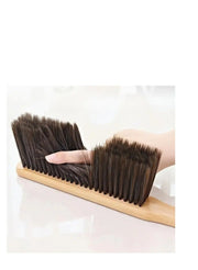 Hand Broom Cleaning Brushes-Soft Bristles Dusting Brush for Cleaning Car/Bed/Couch/Draft/Garden/Furniture/Clothes, Wooden Handle