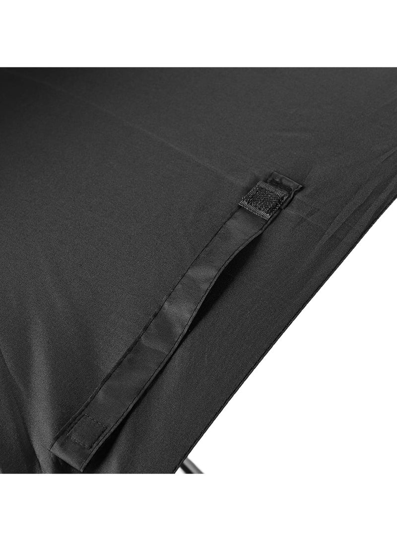 "Windproof 36 Inch Advertising Umbrella - Large Double Canopy, Durable & Strong, Perfect for Business Promotion & Gift Giving, Black"