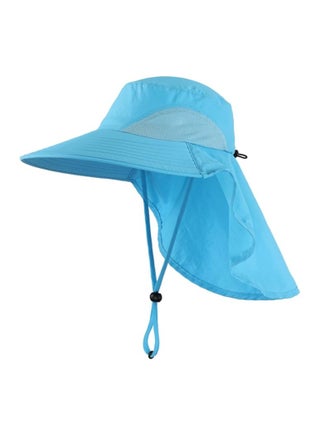 Sun Hat for Men/Women, Waterproof Wide Brim Bucket Hat UV Protection Boonie Hat for Fishing Hiking Garden Beach SKY BLUE