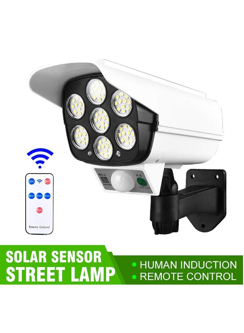 Solar Monitoring Lamp Human Body Induction Light Operated White And White And Black P66 Waterproof Pack of 10
