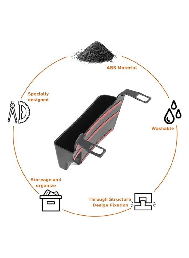 JL Center Console Hanging Storage Box Armrest Organizer ABS Material, Light, Strong and Durable for 2018-2021 forJeep Wrangler JL JLU and Gladiator JT, Interior Accessories, Black