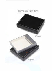 Premium Wallet Gift Box, Folding Wallet Gift Boxes for Presents With Lid,Very Suitable for Festival, Birthday, Anniversary, etc Black And Grey (14cm x 12cm x 3.5cm)