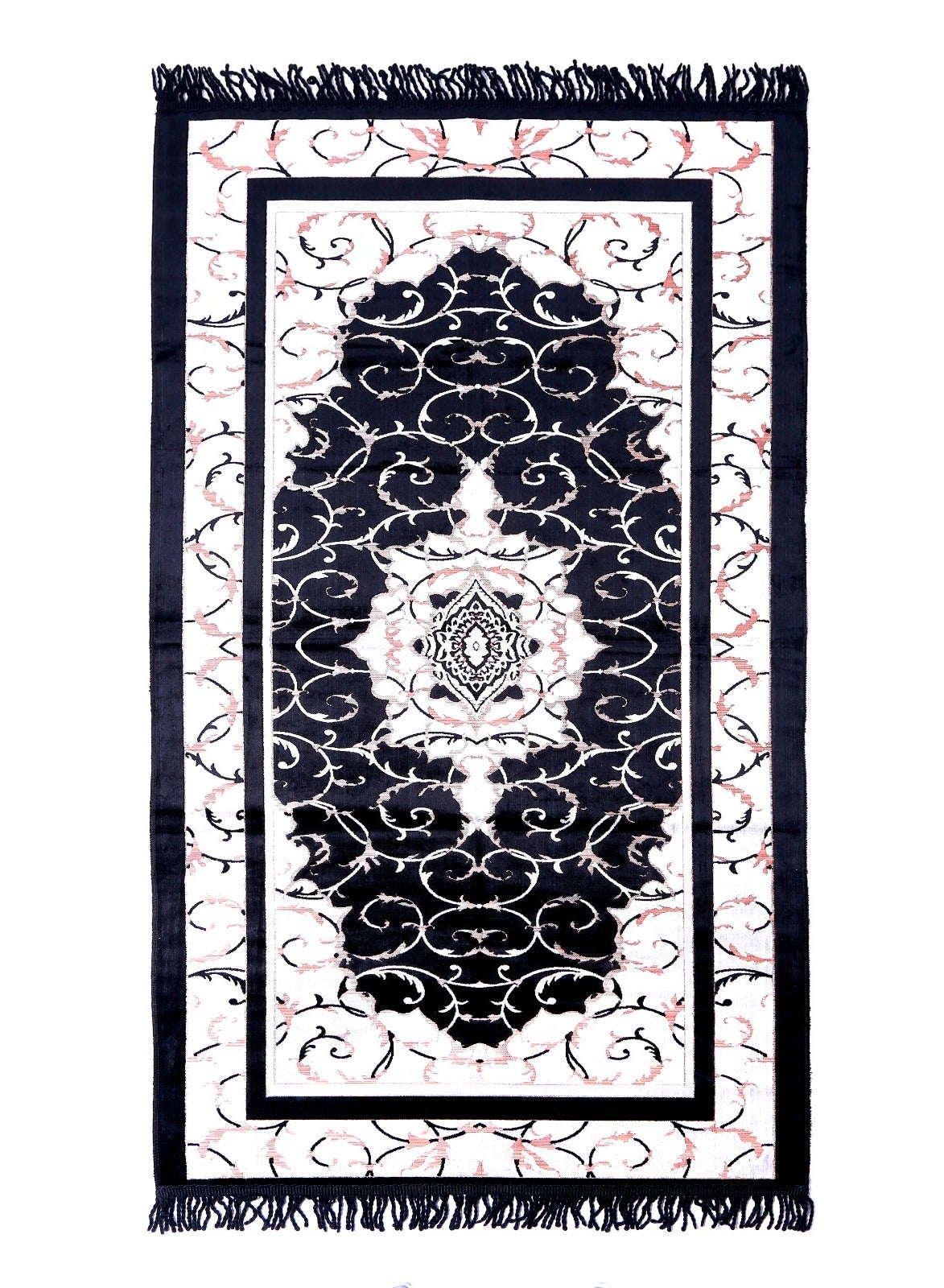 Prayer Mat 614GSM Anti-Slip Velvet Top Islamic Prayer Mat New Design Thick Padded Sajadah Prayer Rug for Men Women Eid Gift Ramadan ( 140cm X 70cm)