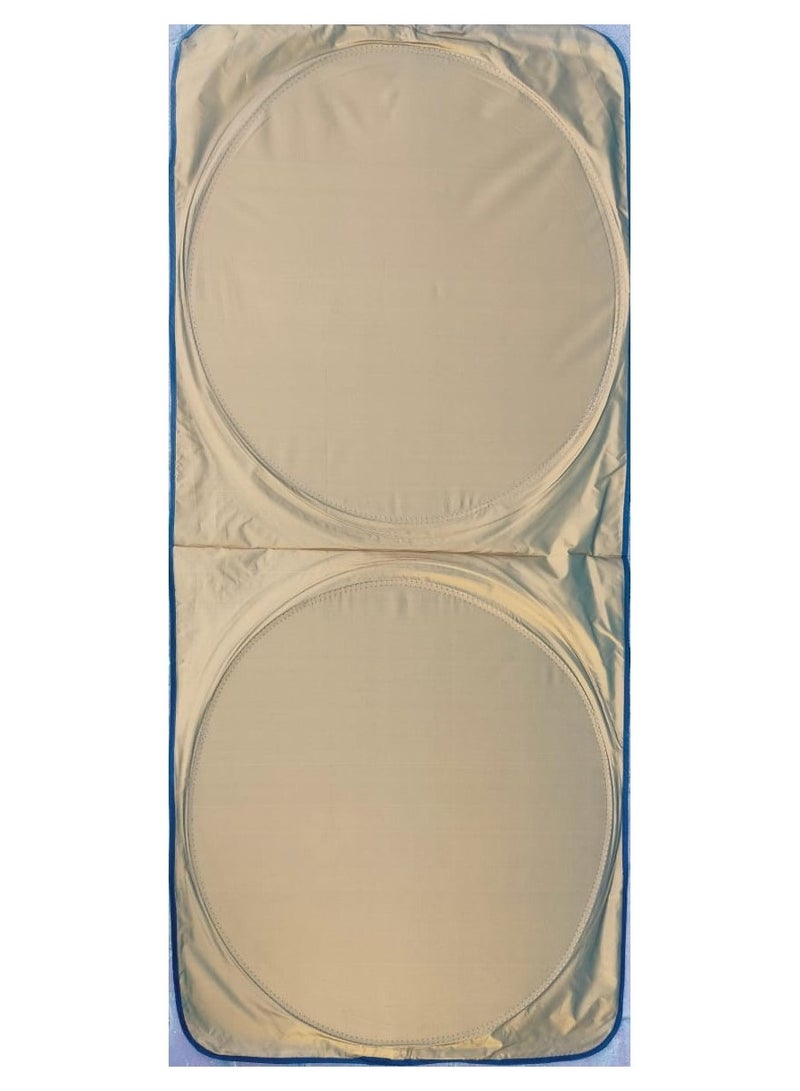 Car Windshield Sun Shade - Blocks UV Rays Sun Visor Protector, Sunshade To Keep Your Vehicle Cool And Damage Free,Easy To Use, Fits Windshield Black /Gold SIZE (60X30) Inches