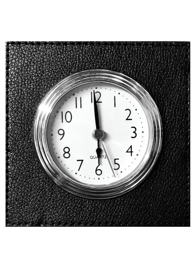 Table Clocks Modern Leather Creative Desk Clock Living Room Decoration Table Clock Watch