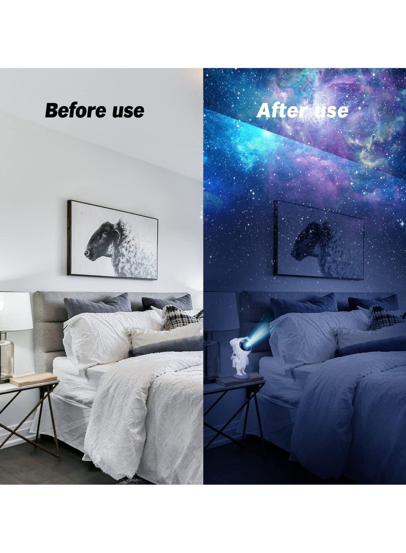 "Vitacelli Astronaut Star Projector Night Light – 360° Adjustable Galaxy Light with Timer & Remote Control for Kids, Adults, Bedrooms, Parties & Game Rooms"
