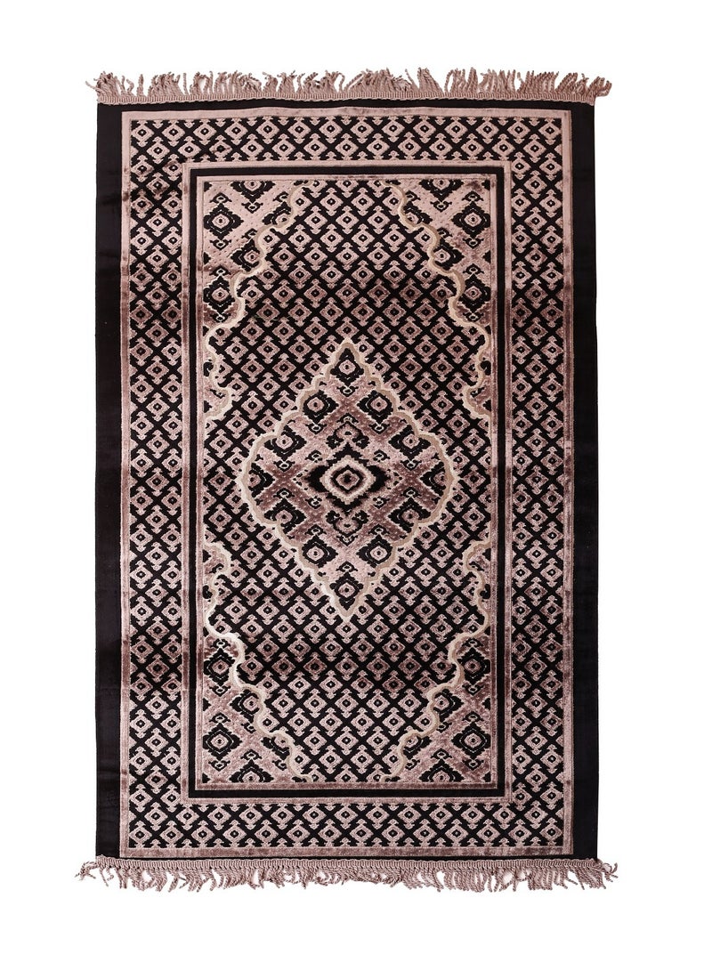 Prayer Mat 614GSM  Anti-Slip Velvet Top Islamic Prayer Mat New Design Thick Padded Sajadah Prayer Rug for Men Women Eid Gift Ramadan ( 140cm X 72cm)