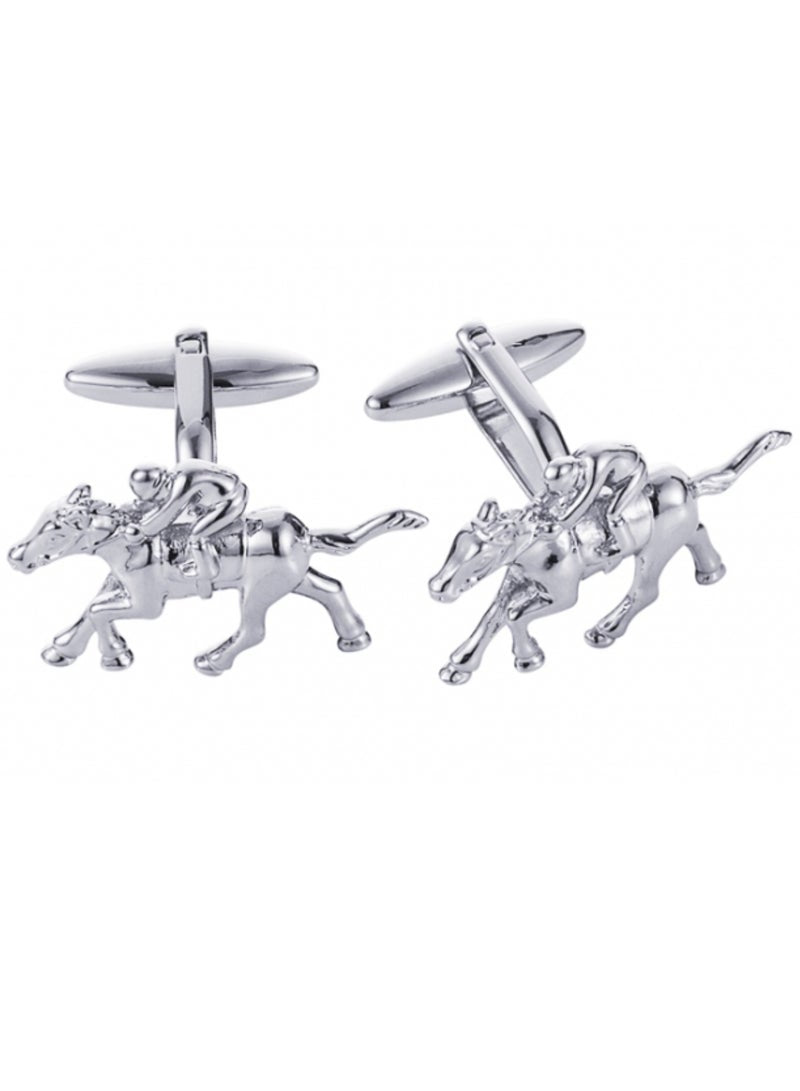 Copper Shirt Cufflinks Horsey Shape
